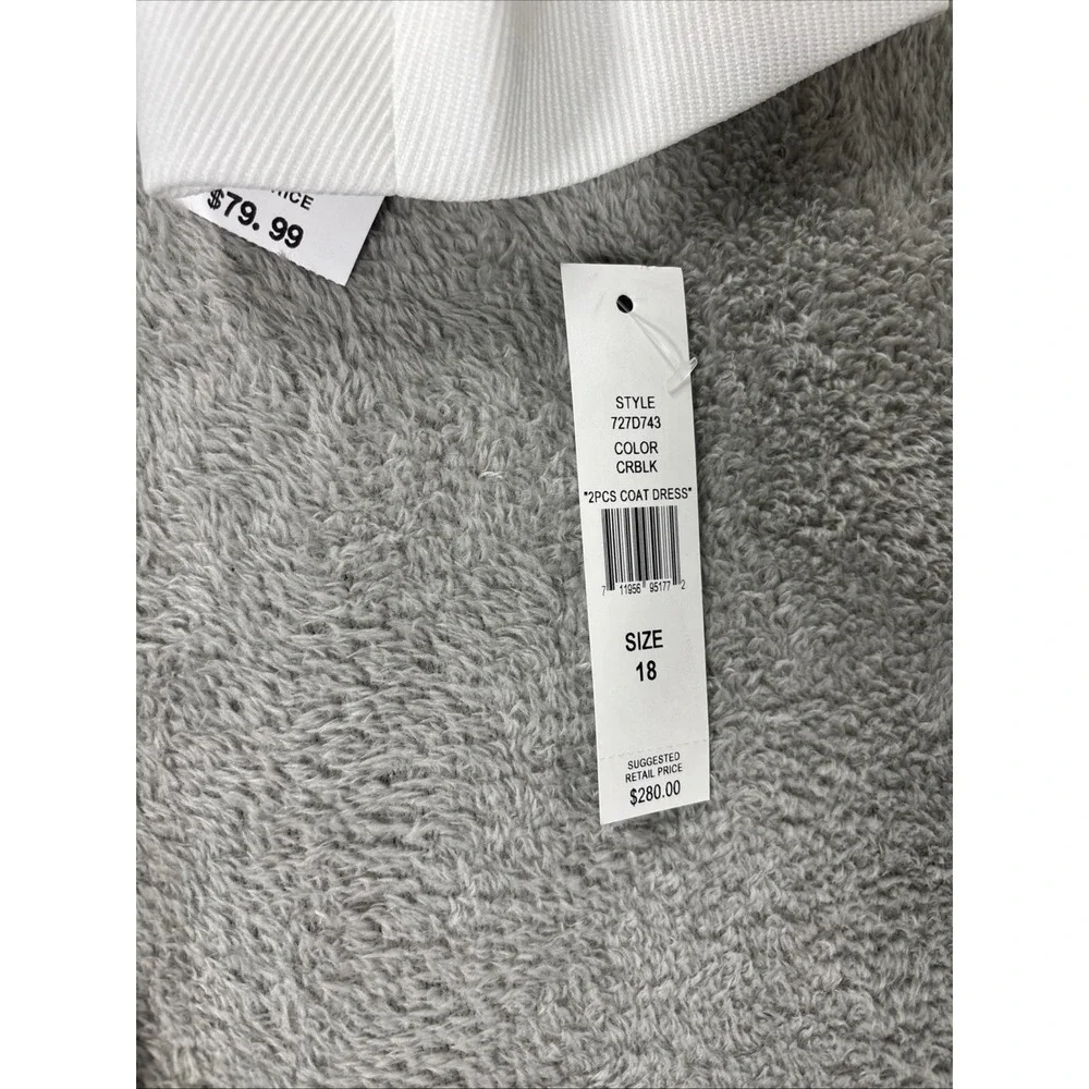 John Meyer Collection Collarless‎ Coat Cream Women's Size 18 New